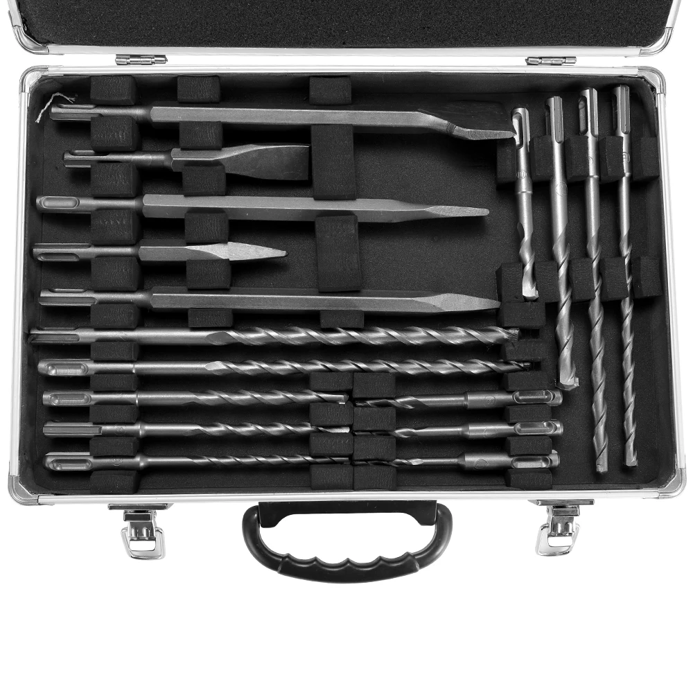 17pcs Drill Bits and Chisels Set Milling Cutter for Electric Rotary Concrete Wall Drilling Grooving Tools Electric Drill Bits
17pcs Drill Bits and Chisels Set Milling Cutter for Electric Rotary Concrete Wall Drilling Grooving Tools Electric Drill Bits