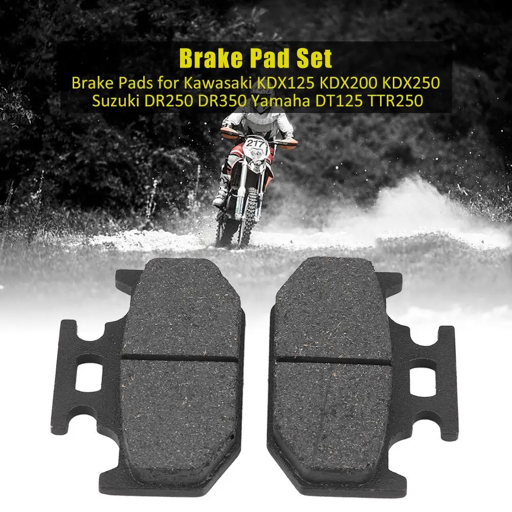 1 Set Motorcycle Brake Pads for Kawasaki KDX125 KDX200 KDX250 DR250 DR350 DT125 TTR250
1 Set Motorcycle Brake Pads for Kawasaki KDX125 KDX200 KDX250 DR250 DR350 DT125 TTR250