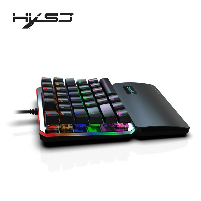 HXSJ One-Handed Gaming Keyboard Left Hand keyboard 35-key RGB Multiple Backlight Mode Suitable for Professional Game Players
HXSJ One-Handed Gaming Keyboard Left Hand keyboard 35-key RGB Multiple Backlight Mode Suitable for Professional Game Players
