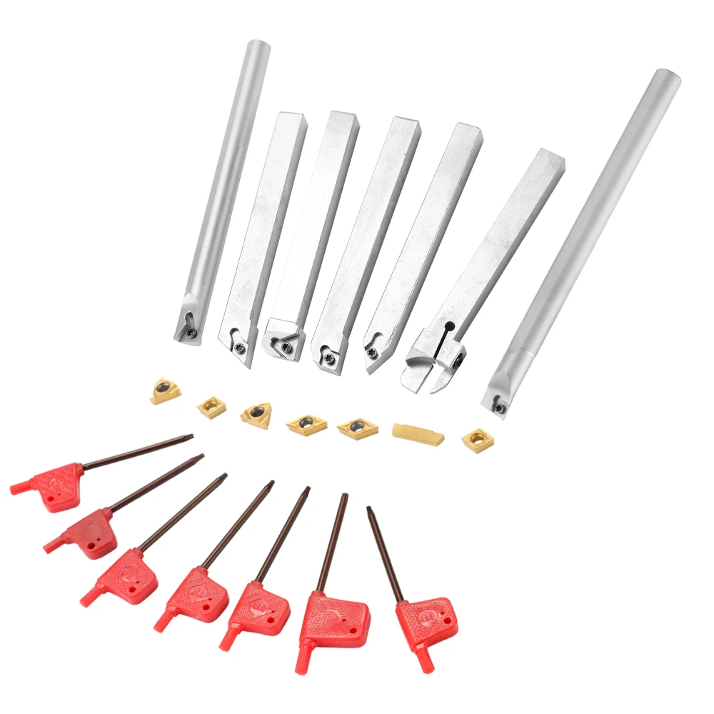 12mm Carbide Insert Wrench Fine Toughness Boring Bar Semi-finishing Lathe Turning Tool Holder 21PCS
12mm Carbide Insert Wrench Fine Toughness Boring Bar Semi-finishing Lathe Turning Tool Holder 21PCS