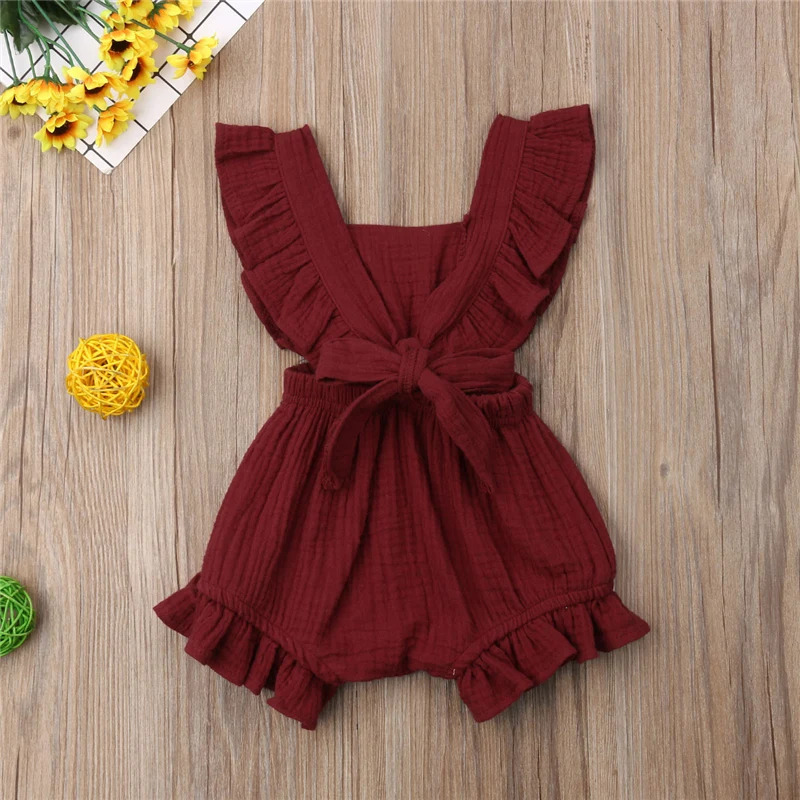 Toddler Infant Baby Girls Solid Ruffle Romper Jumpsuit Outfit Body Baby Newborn Clothes 0-24M 2019 New Born Baby Costume Clothes
Toddler Infant Baby Girls Solid Ruffle Romper Jumpsuit Outfit Body Baby Newborn Clothes 0-24M 2019 New Born Baby Costume Clothes