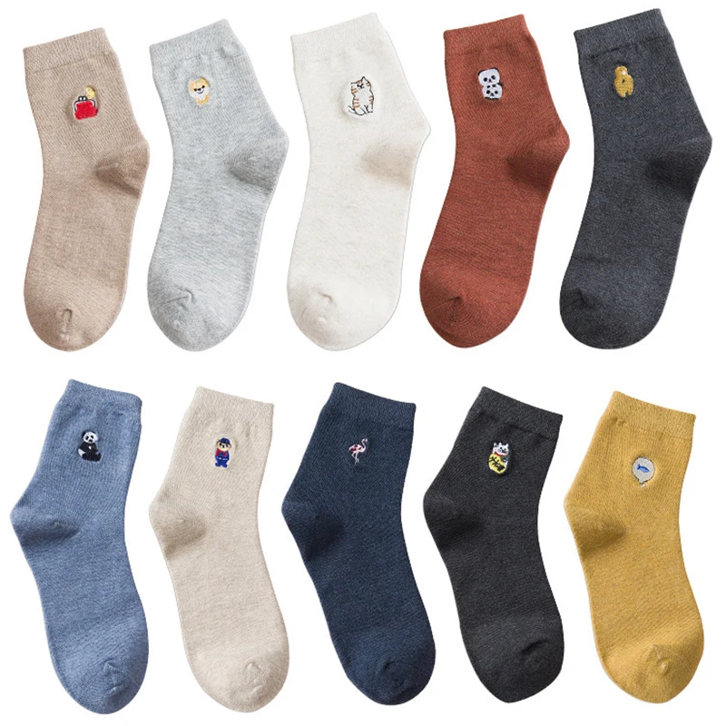 LNRRABC Cotton Socks College Style 1Pair Cotton Autumn Short Sock Women Mid Tube Animal Embroidered Socks Cartoon Ladies Winter
LNRRABC Cotton Socks College Style 1Pair Cotton Autumn Short Sock Women Mid Tube Animal Embroidered Socks Cartoon Ladies Winter