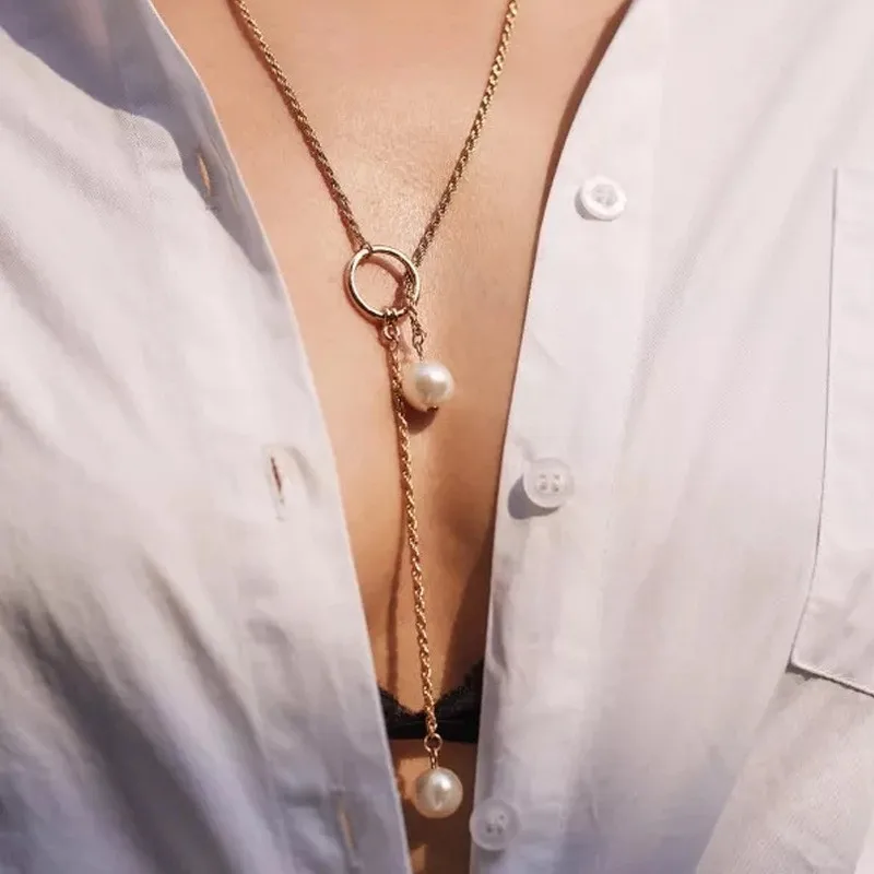Hot bohemia womens jwelry for women Golden gold White Pearl Necklace choker chains pendant collar
Hot bohemia womens jwelry for women Golden gold White Pearl Necklace choker chains pendant collar