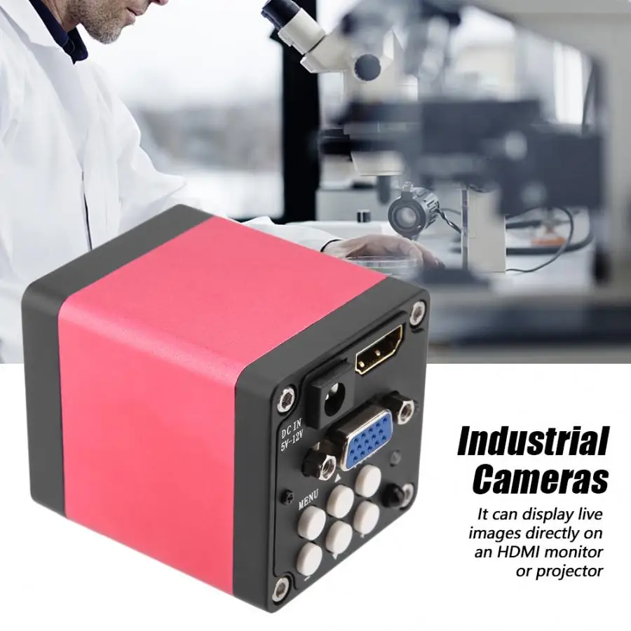 KP 200D Usb микроскоп 13MP 45F/S черный HDMI VGA выход промышленности цифровой