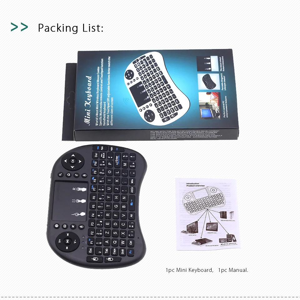 Free Shipping i8 French Version Keyboard 2.4GHz Mini Wireless Keyboard Air Mouse with TouchPad for Android TV Box, Mini PC
Free Shipping i8 French Version Keyboard 2.4GHz Mini Wireless Keyboard Air Mouse with TouchPad for Android TV Box, Mini PC
