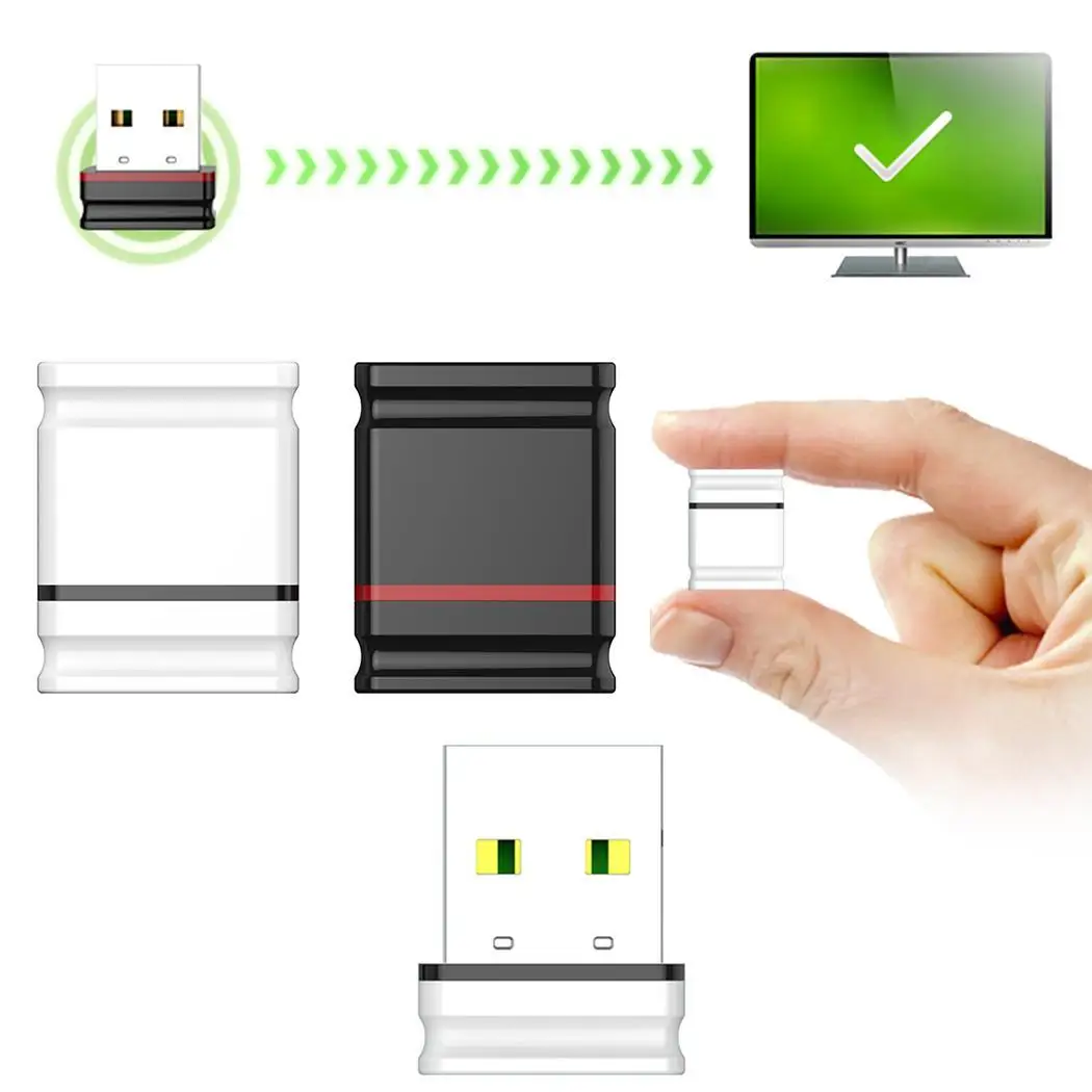 Мини Беспроводная компьютерная сетевая карта USB 2 412-2 484G 0 100 метров белый черный