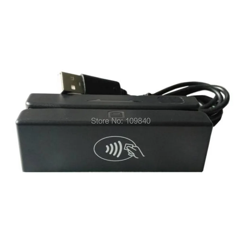USB interface 2 in 1 hico and loco magnetic stripe card reader and RFID card reader/writer ISO7810,ISO14443A
USB interface 2 in 1 hico and loco magnetic stripe card reader and RFID card reader/writer ISO7810,ISO14443A