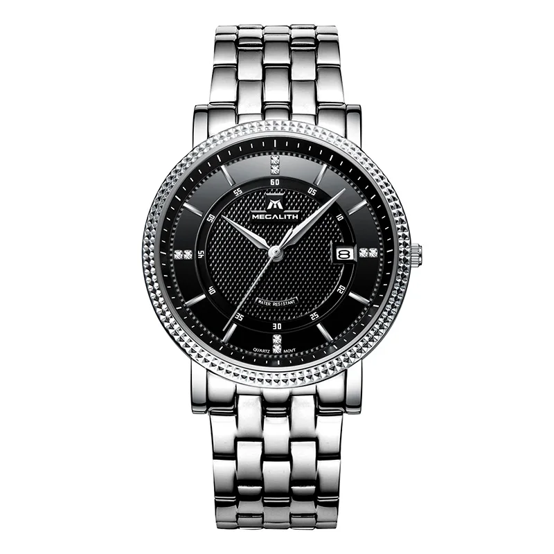 MEGALITH модные мужские часы лучший бренд класса люкс водонепроницаемые Календарь