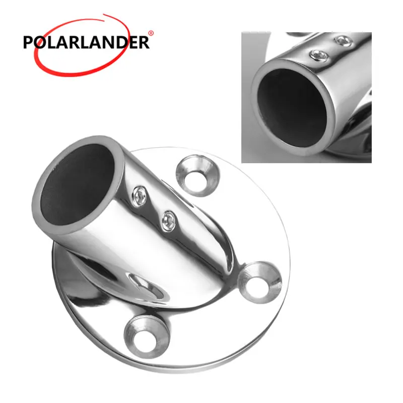 1 Pc Stainless Steel 1" /25mm Railing 45 Degree Round Bottom Socket Pipe Round Base Hardware for Boat Marine Yacht
1 Pc Stainless Steel 1" /25mm Railing 45 Degree Round Bottom Socket Pipe Round Base Hardware for Boat Marine Yacht