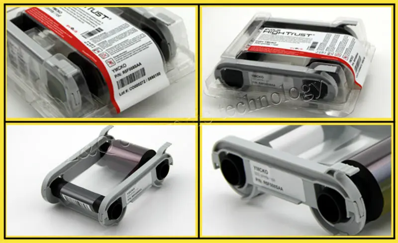 Evolis R5F002SAA YMCKO five Color panels Ribbon for use with zenius id card printer ribbon -200 prints
Evolis R5F002SAA YMCKO five Color panels Ribbon for use with zenius id card printer ribbon -200 prints