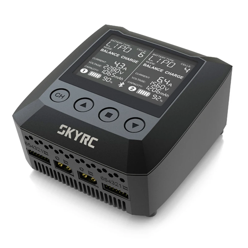 SKYRC B6 DUO 2X100W 15A AC Smart Battery Charger Discharger Support SkyCharger APP for RC FPV Rarku Drone
SKYRC B6 DUO 2X100W 15A AC Smart Battery Charger Discharger Support SkyCharger APP for RC FPV Rarku Drone