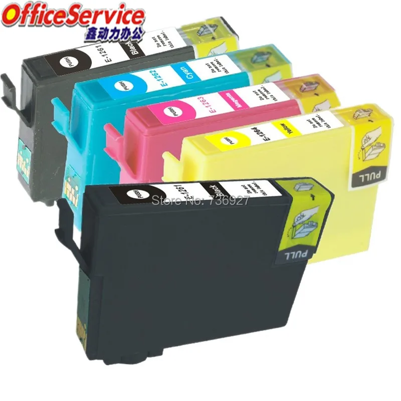 5X T1261 T1262 T1263 T1264 Compatible ink Cartridge For Epson Workforce 520 60 435 545 630 633 635 645 840 845 3520 printer
5X T1261 T1262 T1263 T1264 Compatible ink Cartridge For Epson Workforce 520 60 435 545 630 633 635 645 840 845 3520 printer