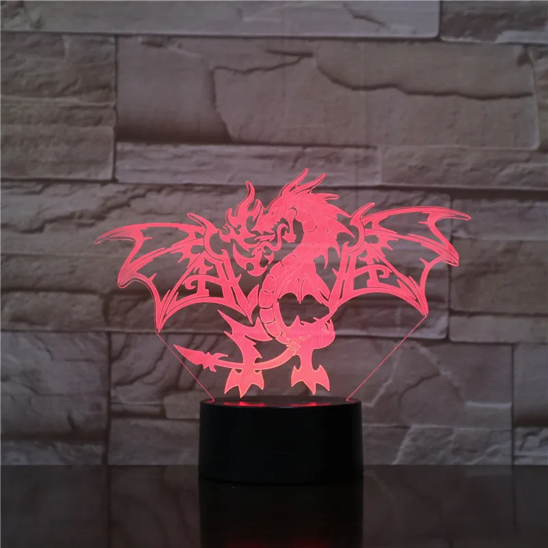 Fire Dragon 3d Led Light 7 Colors Night Lamp For Kid Gift Touch Led Usb Table Lampara Lampe Baby Sleeping Nightlight AW-1738
Fire Dragon 3d Led Light 7 Colors Night Lamp For Kid Gift Touch Led Usb Table Lampara Lampe Baby Sleeping Nightlight AW-1738
