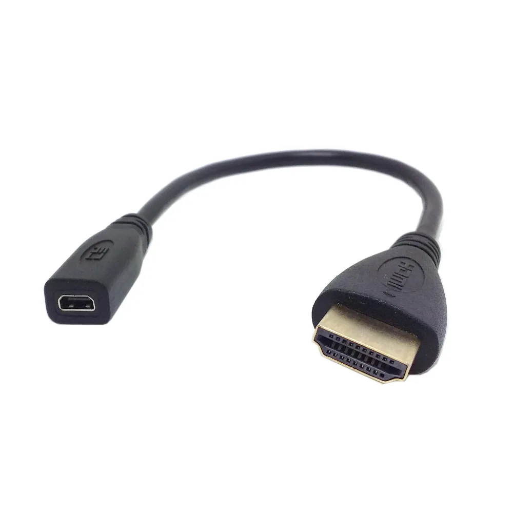 CYDZ 20cm Micro HDMI-compatible Socket Female to HDMI-compatible Male Cable Adapter for Tablet & Cell Phone
CYDZ 20cm Micro HDMI-compatible Socket Female to HDMI-compatible Male Cable Adapter for Tablet & Cell Phone