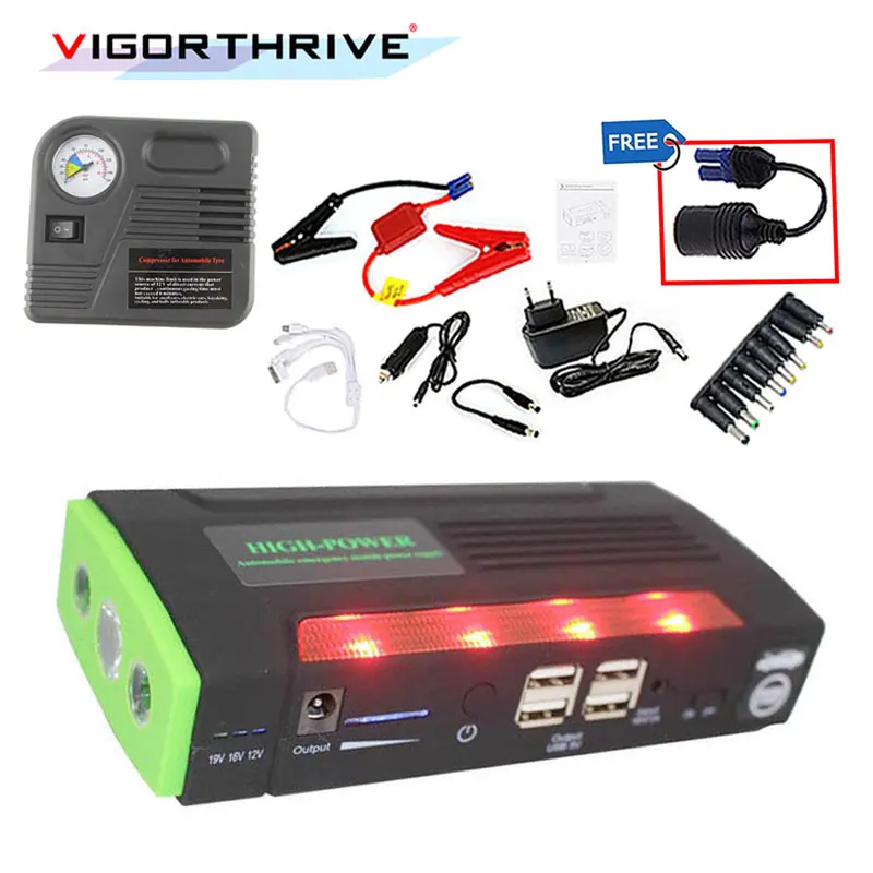 Mini Emergency 12VCar power bank Muti-function Portable battery charger jump starter Booster with pump External Rechargeable
Mini Emergency 12VCar power bank Muti-function Portable battery charger jump starter Booster with pump External Rechargeable