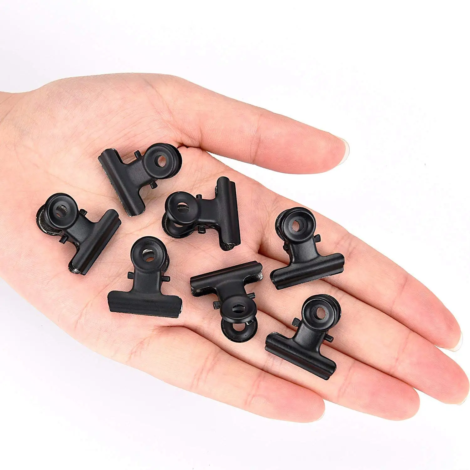 60 Pack 0.87 inch iron Bulldog Clips File Paper Money Binder Clamps for Tags Bags, Shops, Office and Home Kitchen (Black, 22 m
60 Pack 0.87 inch iron Bulldog Clips File Paper Money Binder Clamps for Tags Bags, Shops, Office and Home Kitchen (Black, 22 m