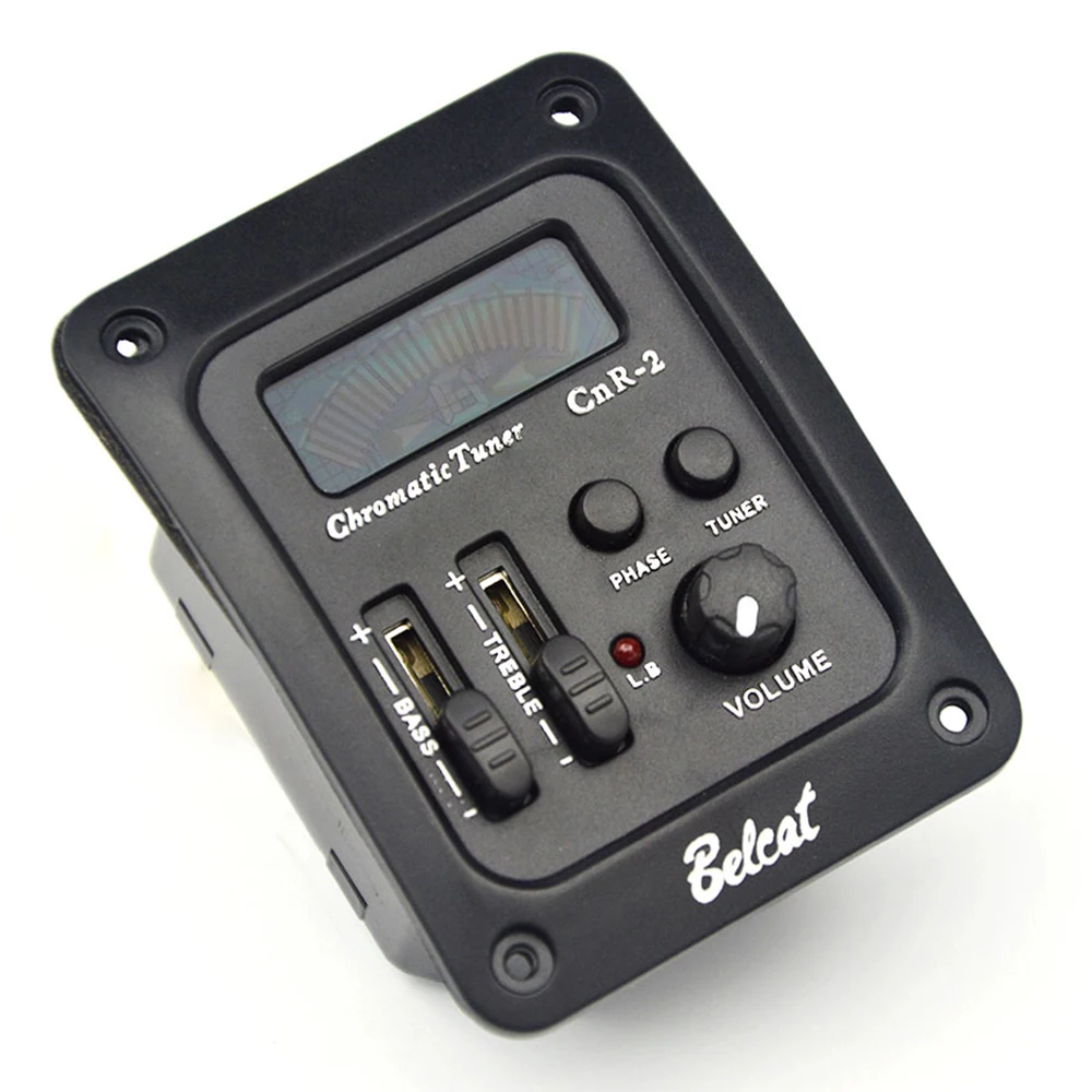 Belcat CnR-2 2 Band EQ Guitar Pickup & Tuner Phase S/W for Anti Feedback Bass Treble 2band Equalizer Preamp Colorful LCD Screen
Belcat CnR-2 2 Band EQ Guitar Pickup & Tuner Phase S/W for Anti Feedback Bass Treble 2band Equalizer Preamp Colorful LCD Screen