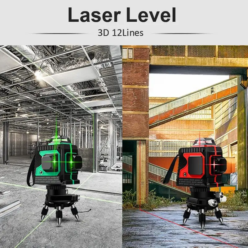 100mw 3D 12Lines Green Laser Levels Self Leveling 360 Horizontal Vertical Cross Powerful Laser Beam Line Nivel IP54 Waterproof
100mw 3D 12Lines Green Laser Levels Self Leveling 360 Horizontal Vertical Cross Powerful Laser Beam Line Nivel IP54 Waterproof