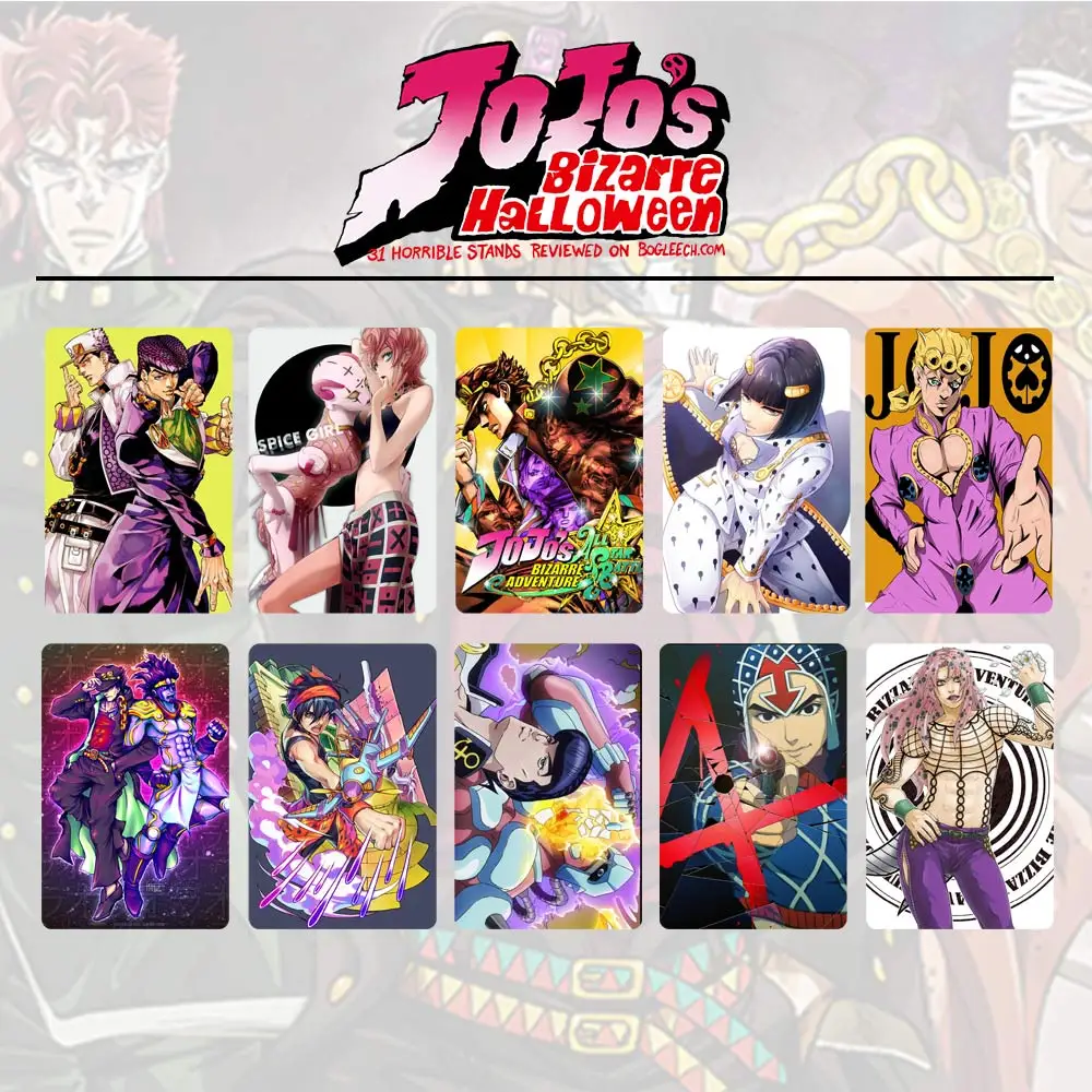 10 шт./компл. JoJo невероятное приключение карты Стикеры s Водонепроницаемый для