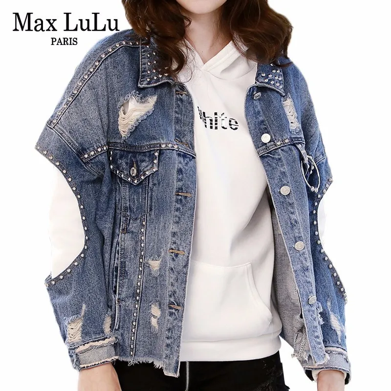 Женская джинсовая куртка Max LuLu, корейская мода, уличная одежда, женская джинсовая куртка с дырками в стиле панк, винтажное короткое пальто с ...
Женская джинсовая куртка Max LuLu, корейская мода, уличная одежда, женская джинсовая куртка с дырками в стиле панк, винтажное короткое пальто с ...