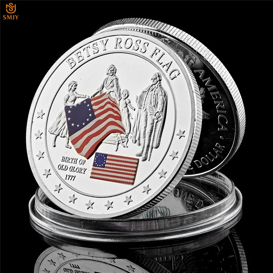 1777 USA's First National Flag Designer, Betsy Ross,Honorary History, Emory Continental Meeting Souvenir Coin Collection
1777 USA's First National Flag Designer, Betsy Ross,Honorary History, Emory Continental Meeting Souvenir Coin Collection