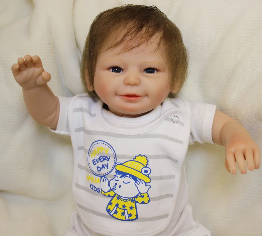 20 inch Handmade Reborn Baby Doll Newborn Lifelike Dolls Soft Silicone Vinyl Boy
20 inch Handmade Reborn Baby Doll Newborn Lifelike Dolls Soft Silicone Vinyl Boy