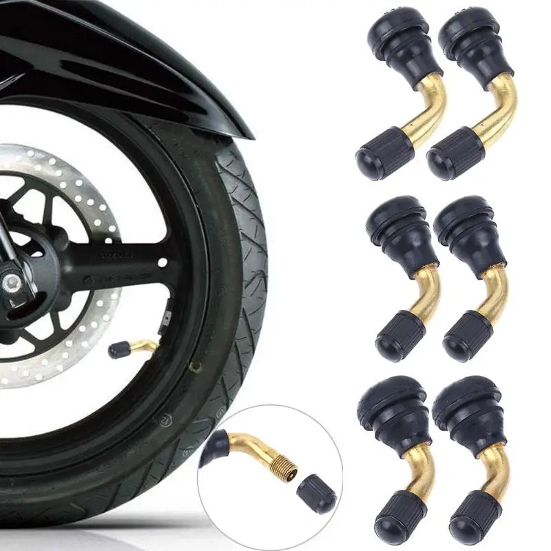 2pcs Angled Snap-in Motorcycle Tubeless Tire Valve Stems with Caps for Scooter Dirt Bike Tire Accessories
2pcs Angled Snap-in Motorcycle Tubeless Tire Valve Stems with Caps for Scooter Dirt Bike Tire Accessories