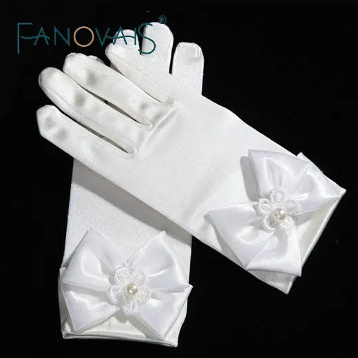 Wrist Length Short Wedding Gloves for Little Girls with Pearls Bow Gloves 2019 Net Flower Girl Gloves Kids
Wrist Length Short Wedding Gloves for Little Girls with Pearls Bow Gloves 2019 Net Flower Girl Gloves Kids