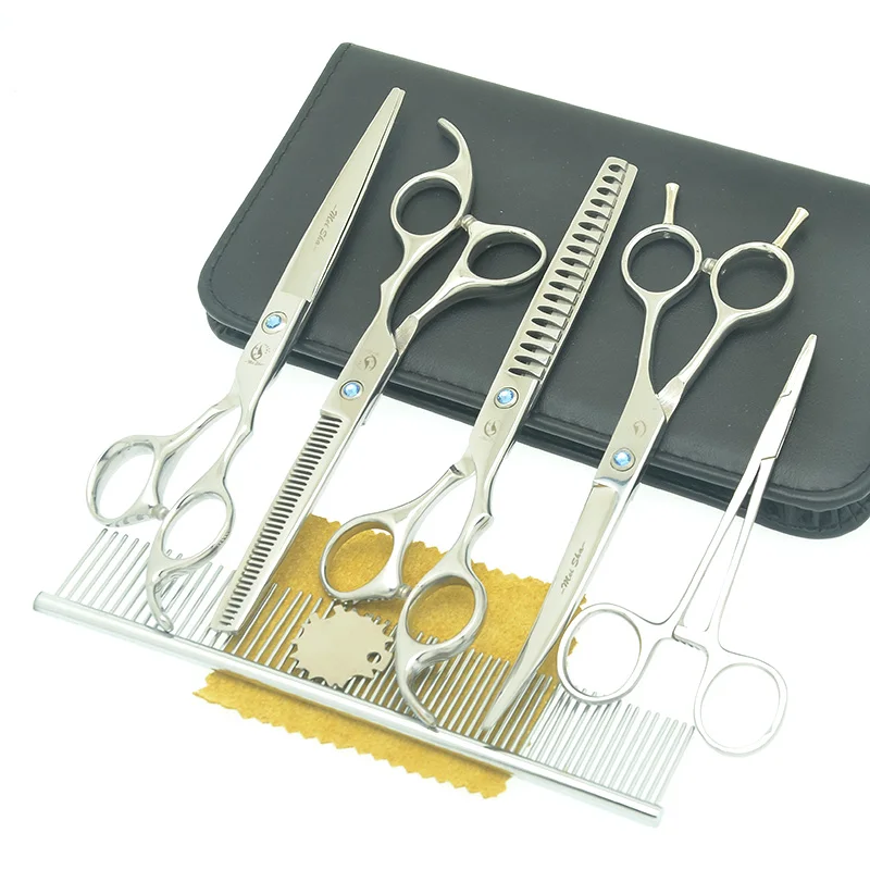 Meisha 7.0" Pets Gromming Scissors Straight Up Curved Dogs Cutting Shears Animals Hair Thinning Tijeras Forceps Comb Kits B0013A
Meisha 7.0" Pets Gromming Scissors Straight Up Curved Dogs Cutting Shears Animals Hair Thinning Tijeras Forceps Comb Kits B0013A