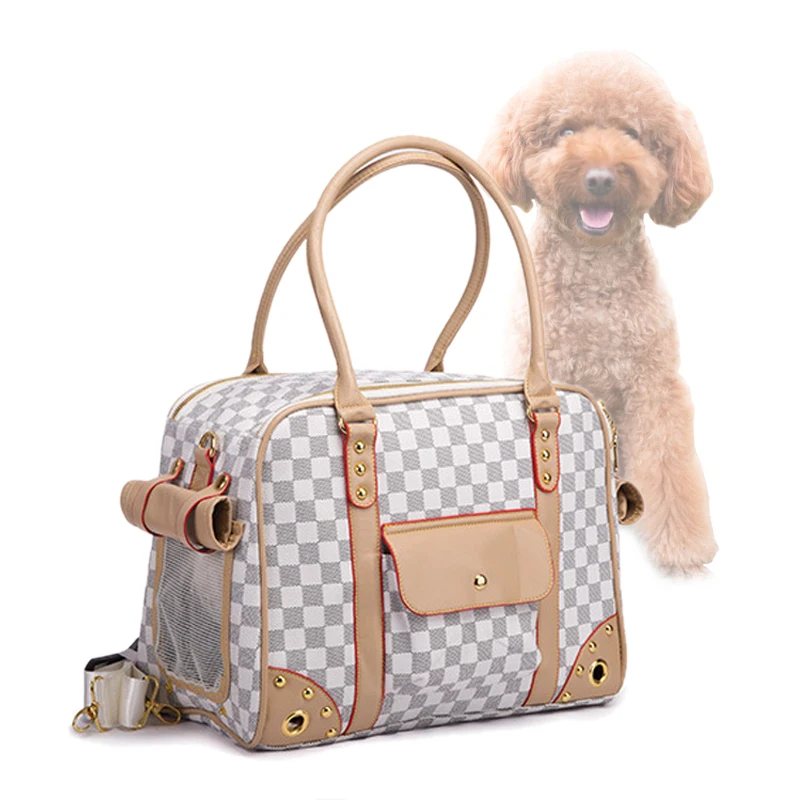 Embossing High End Pet Bag Car Carrying Multifunctional Dog Bag Travel Brand Dog Carrier Dog Bags For Small Dogs Coffee/white
Embossing High End Pet Bag Car Carrying Multifunctional Dog Bag Travel Brand Dog Carrier Dog Bags For Small Dogs Coffee/white