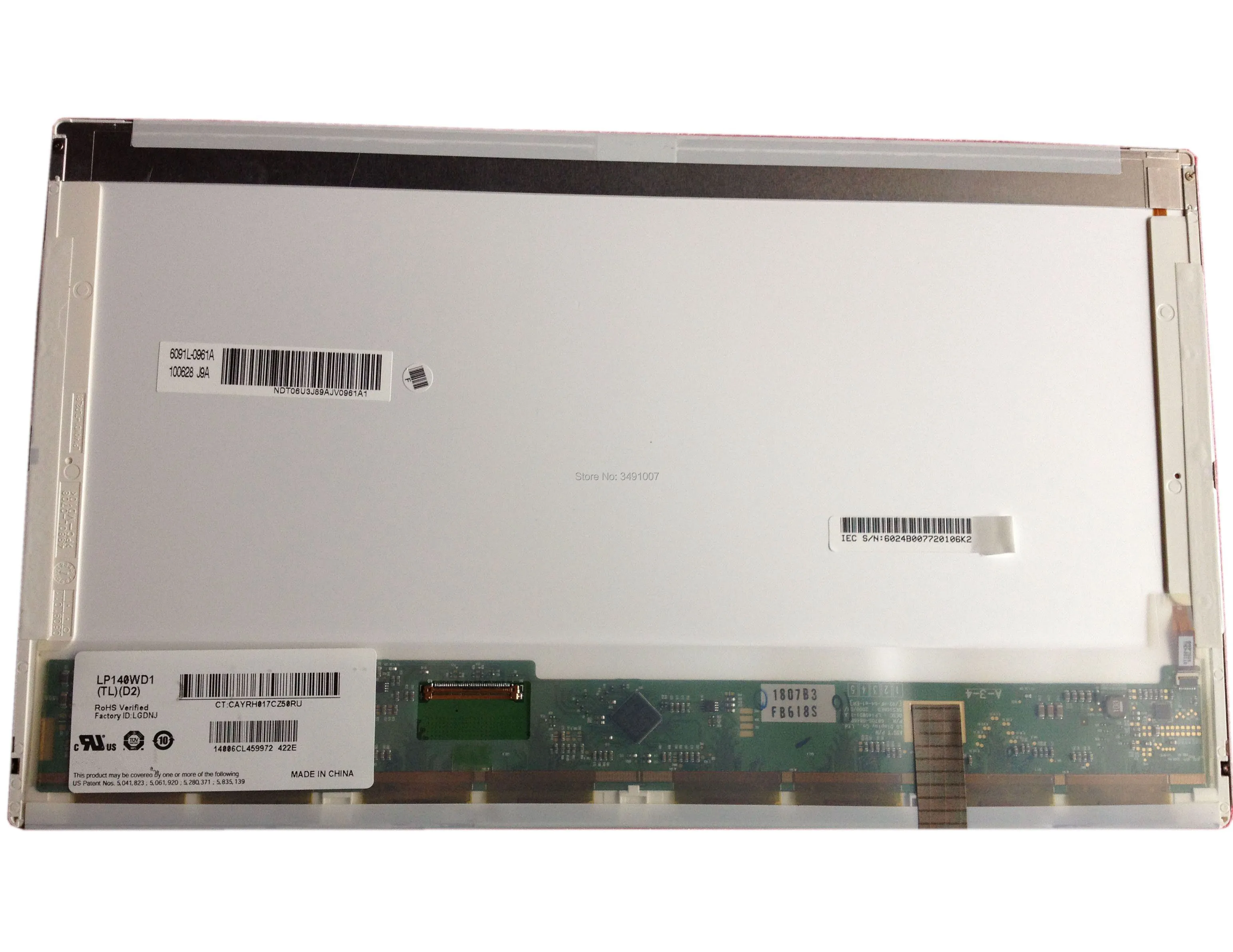ЖК экран LALAWIN LP140WD1 TLD2 TLM1 TLA1 LTN140KT01 LTN140KT07 40PIN|ЖК-экран для ноутбуков| |