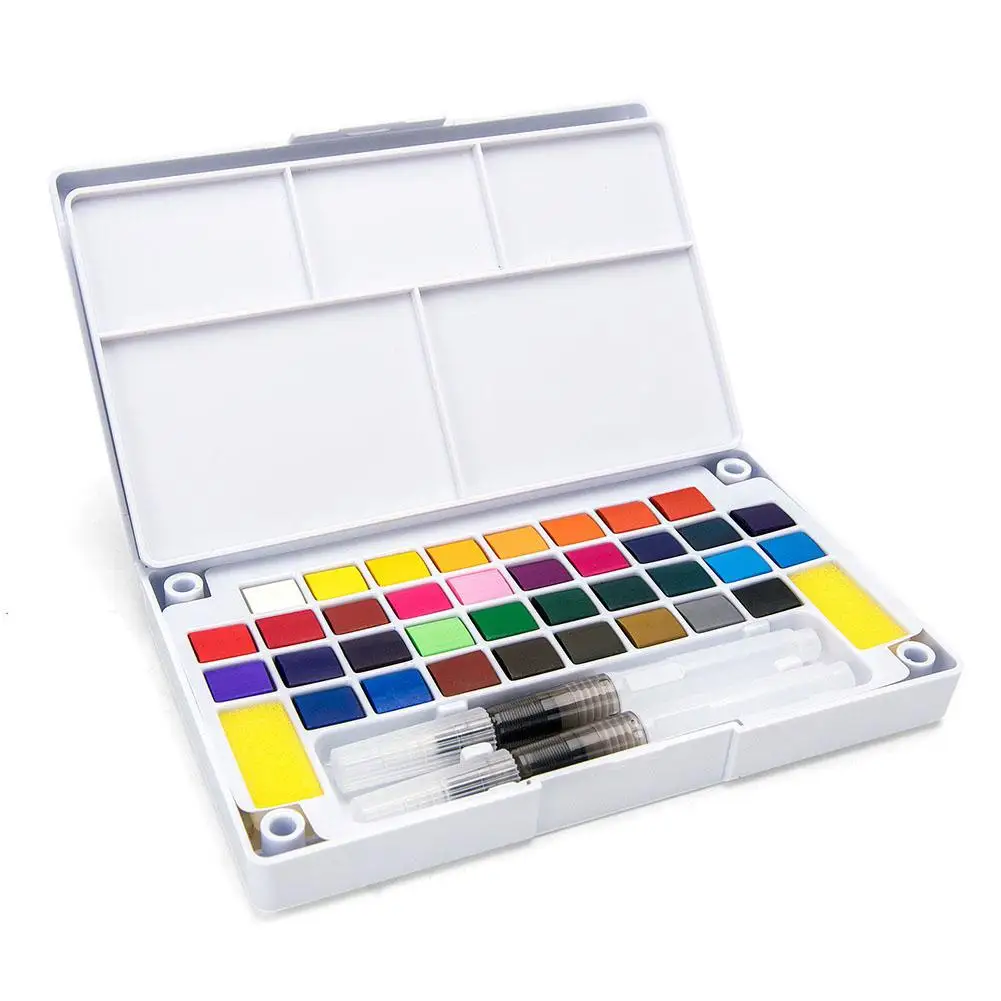 Adeeing 12/18/24/36 Colors Solid Watercolor Paint Suit Painting Drawing Tool for Students Artist r20
Adeeing 12/18/24/36 Colors Solid Watercolor Paint Suit Painting Drawing Tool for Students Artist r20