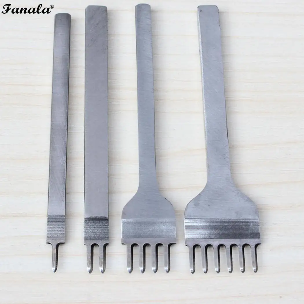 4 Spacing Punches Sewing Punch Tool Leather 12cm/4.7inch Silver Craft Tools | Дом и сад