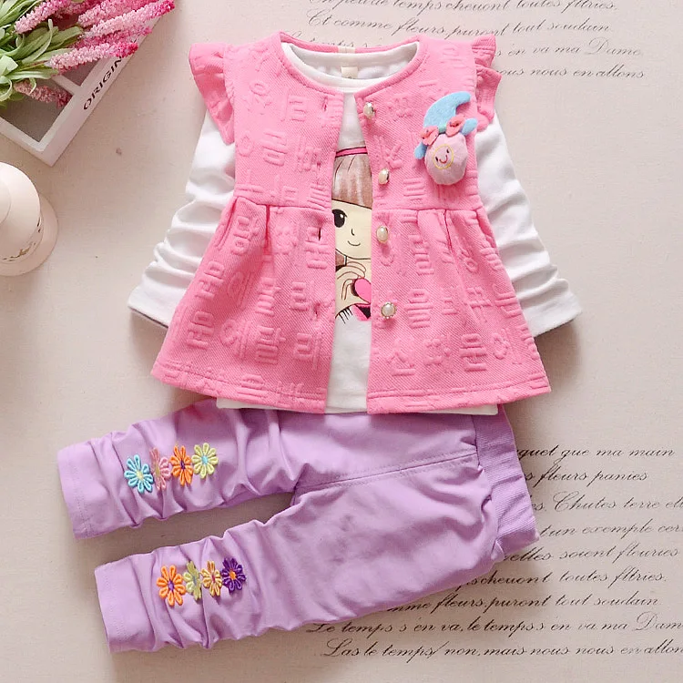 Spring Autumn New Girl Baby Sets Children's Wear Pure Children's Suit Trendy Baby Girl Winter Clothes Coat+pant 0-4 Ages
Spring Autumn New Girl Baby Sets Children's Wear Pure Children's Suit Trendy Baby Girl Winter Clothes Coat+pant 0-4 Ages