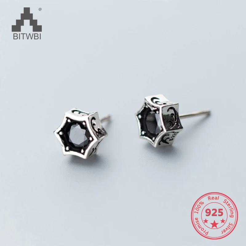 Factory Price 100% 925 Sterling Silver Fashion Minimalism Black Zircon Stud Earring Fine Jewelry for Female
Factory Price 100% 925 Sterling Silver Fashion Minimalism Black Zircon Stud Earring Fine Jewelry for Female