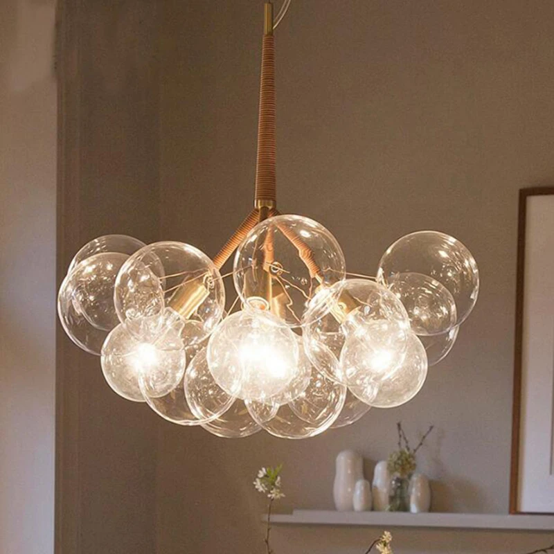 Post-modern creative living room Pendant Lights for Restaurant/hotel 9/12/18 heads transparent glass ball pendant lamp
Post-modern creative living room Pendant Lights for Restaurant/hotel 9/12/18 heads transparent glass ball pendant lamp
