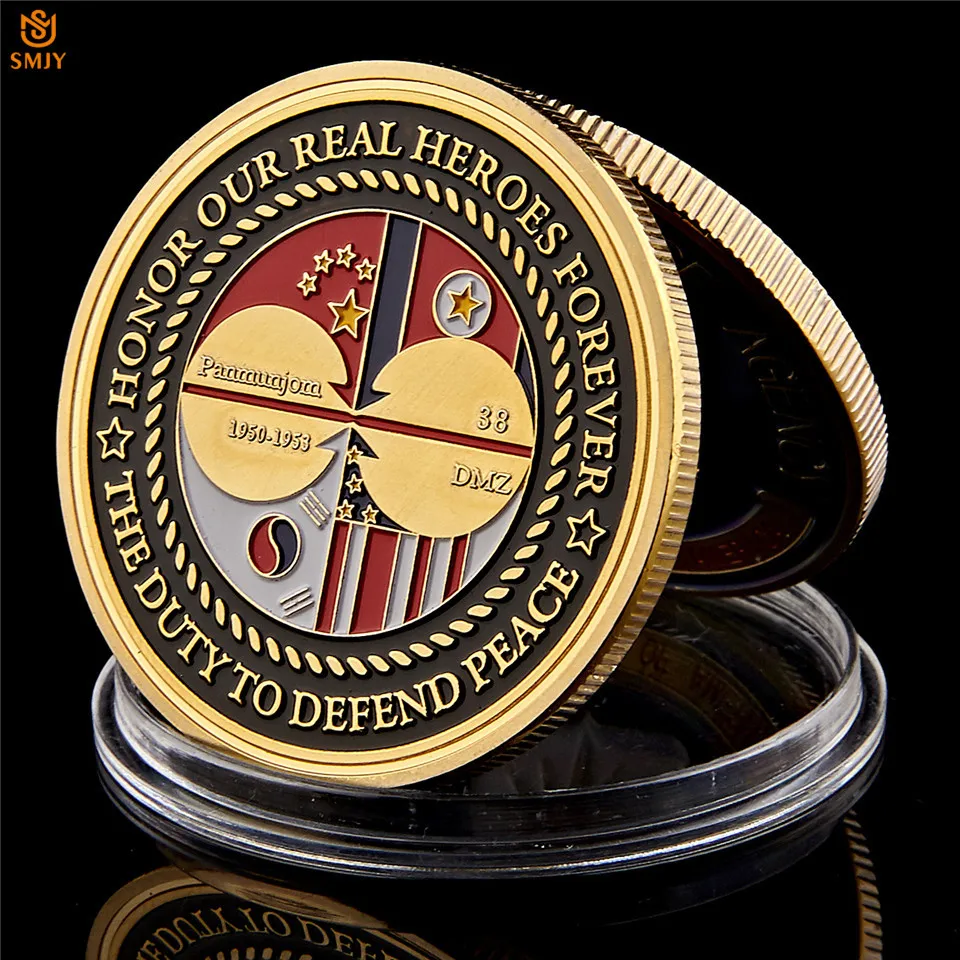 1950-195 WW II Korean War Veterans Glory Medal Gold Challenge Coin USA Solider Collectible Coins Original Value
1950-195 WW II Korean War Veterans Glory Medal Gold Challenge Coin USA Solider Collectible Coins Original Value