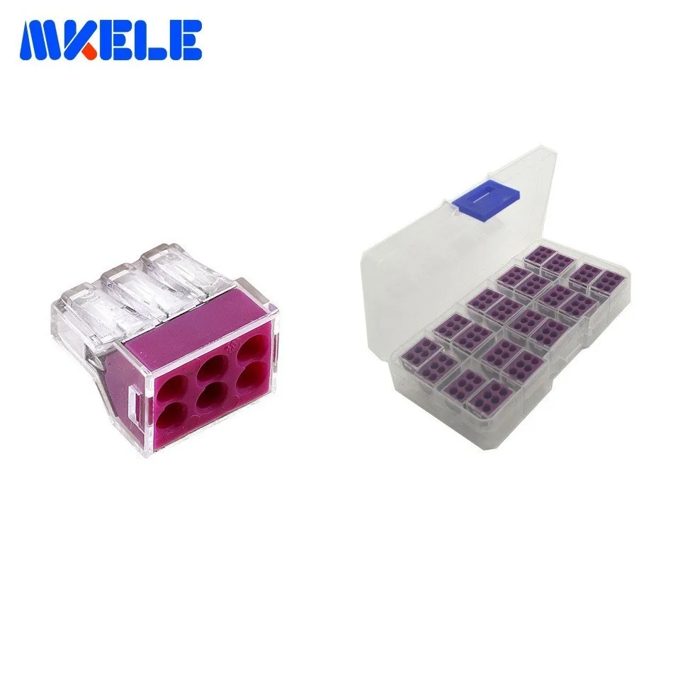 20 stks Universal Compact Wire Bedrading Connectoren 6 p Push Dirigent Terminal Block Kabel Connector MKVSE-106 Makerele
20 stks Universal Compact Wire Bedrading Connectoren 6 p Push Dirigent Terminal Block Kabel Connector MKVSE-106 Makerele