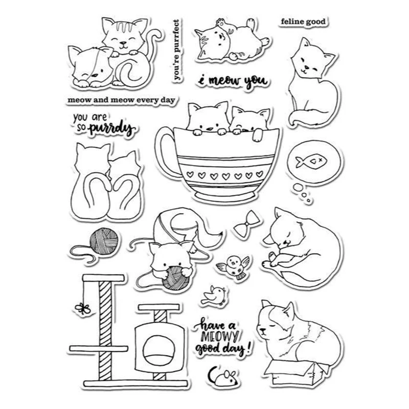 Cat Transparent Clear Silicone Stamp/Seal for DIY scrapbooking/photo album Decorative clear stamp
Cat Transparent Clear Silicone Stamp/Seal for DIY scrapbooking/photo album Decorative clear stamp