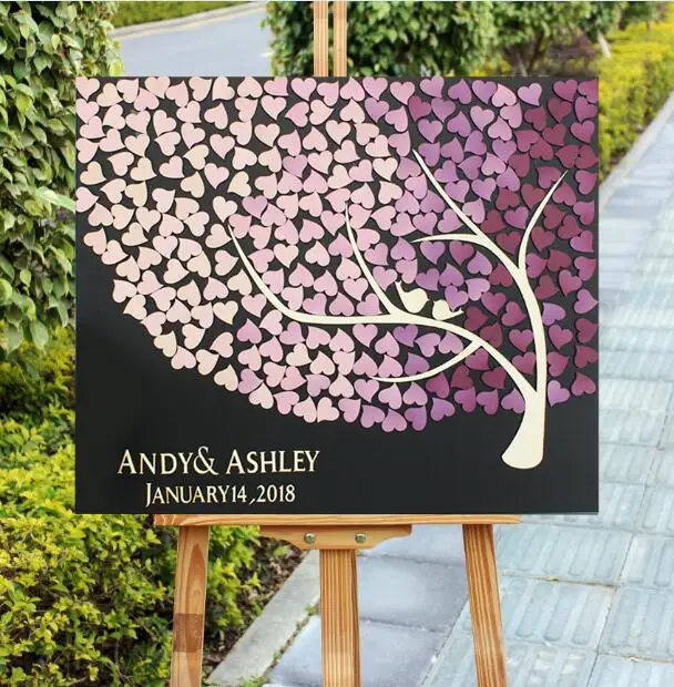 Personalized Wood 3D Wedding Guest Book Alternatives,Tree of Love Purple Gradient Hearts Kiss Birds,Bridal Shower Guestbook
Personalized Wood 3D Wedding Guest Book Alternatives,Tree of Love Purple Gradient Hearts Kiss Birds,Bridal Shower Guestbook