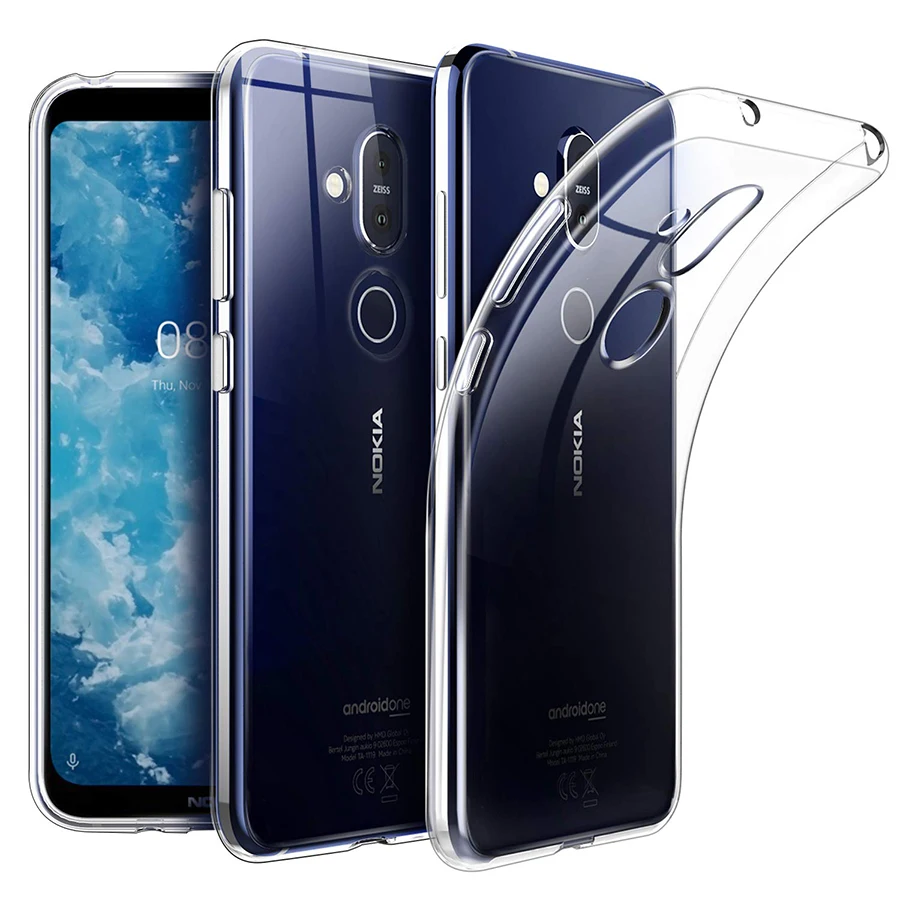 Прозрачный Мягкий ТПУ чехол для Nokia 4 2 6 2018 1 X6 8 Sirocco 7 Plus 5 X5 3 Lumia 540 830 прозрачный