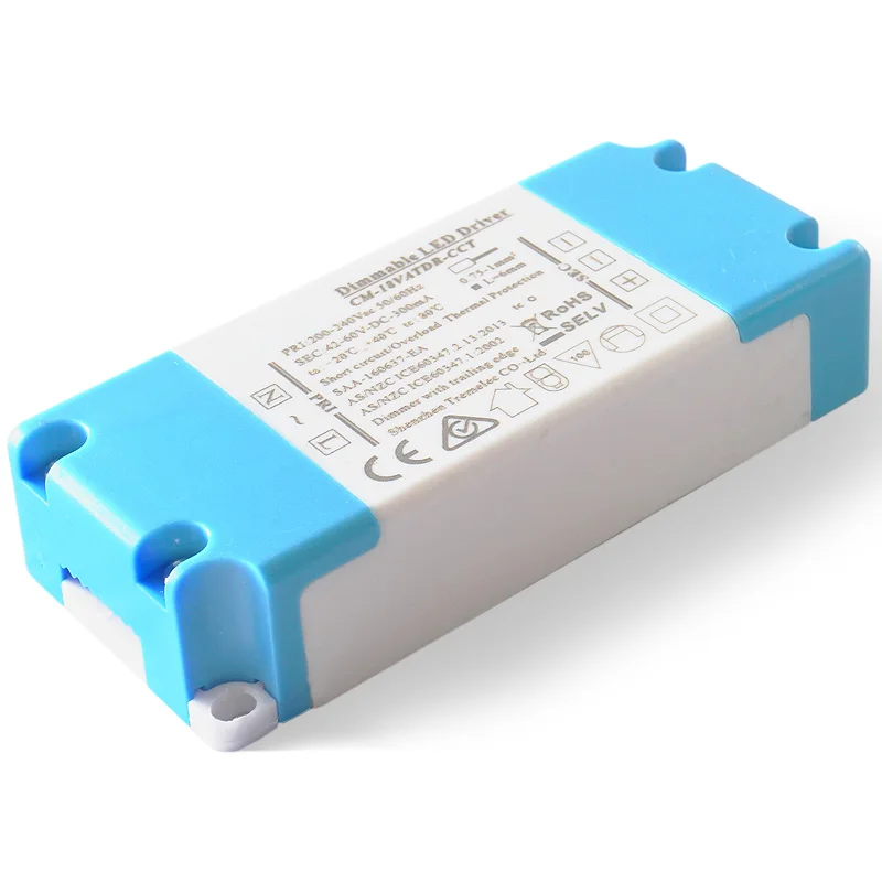 15-18W 0.35A 36-48Vdc constant current dimming range 1-100% Triac Dimming led driver transformer EMC LVD SELV isolation design
15-18W 0.35A 36-48Vdc constant current dimming range 1-100% Triac Dimming led driver transformer EMC LVD SELV isolation design