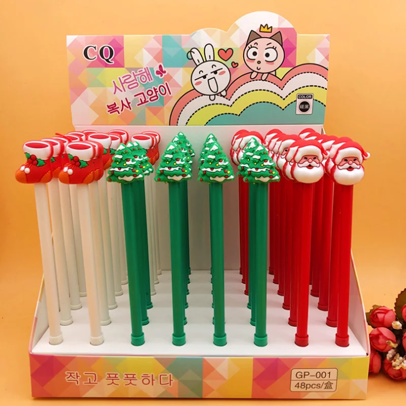 4 Pcs/set Cartoon Christmas Stocking Tree Santa Claus Gel Pen Black Colored Ink Marker Pen Gifts School Office Stationery Supply
4 Pcs/set Cartoon Christmas Stocking Tree Santa Claus Gel Pen Black Colored Ink Marker Pen Gifts School Office Stationery Supply