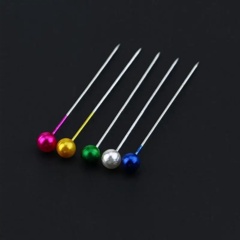 100pcs 1.57" Round Pearl Straight Head Pins Stainless Steel Sewing Pins E5M1 Dressmaking Faux Pear Sewing Accessories for DIY
100pcs 1.57" Round Pearl Straight Head Pins Stainless Steel Sewing Pins E5M1 Dressmaking Faux Pear Sewing Accessories for DIY