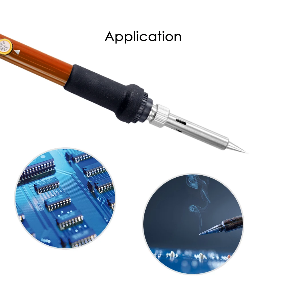 60W Professional Electric Adjustable Temperature Soldering Iron Welding Mini Handle Rework Station Repair DIY Hand Tool
60W Professional Electric Adjustable Temperature Soldering Iron Welding Mini Handle Rework Station Repair DIY Hand Tool