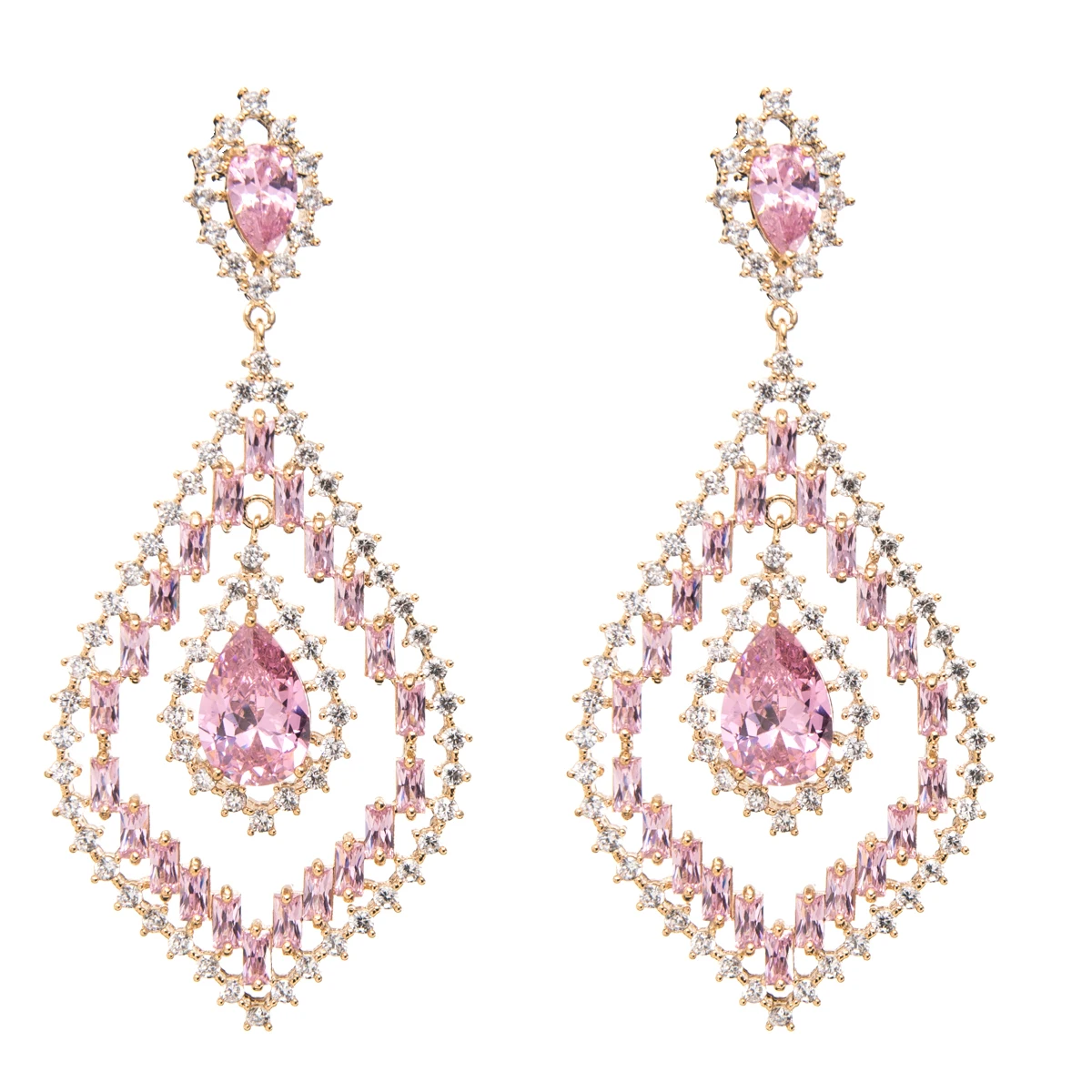 Charming Pink Cubic Zirconia CZ Dangle Water Drop Earrings for Women Prom Party Pierced Earring Jewelry Accessories Gift CE10570
Charming Pink Cubic Zirconia CZ Dangle Water Drop Earrings for Women Prom Party Pierced Earring Jewelry Accessories Gift CE10570