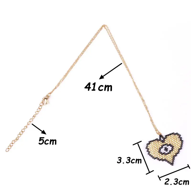 FAIRYWOO Vintage Heart Necklace Women Handmade Miyuki Beads Turkey Evil Eye Pink Choker Wholesale Pendant Colliers Necklaces
FAIRYWOO Vintage Heart Necklace Women Handmade Miyuki Beads Turkey Evil Eye Pink Choker Wholesale Pendant Colliers Necklaces