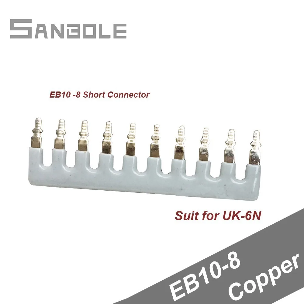 EB10-8 Connect Bar Edge Insert Type Connector Voltage Terminal Parallel Connection Bar Suit for UK-6N Terminal block (10PCS)
EB10-8 Connect Bar Edge Insert Type Connector Voltage Terminal Parallel Connection Bar Suit for UK-6N Terminal block (10PCS)