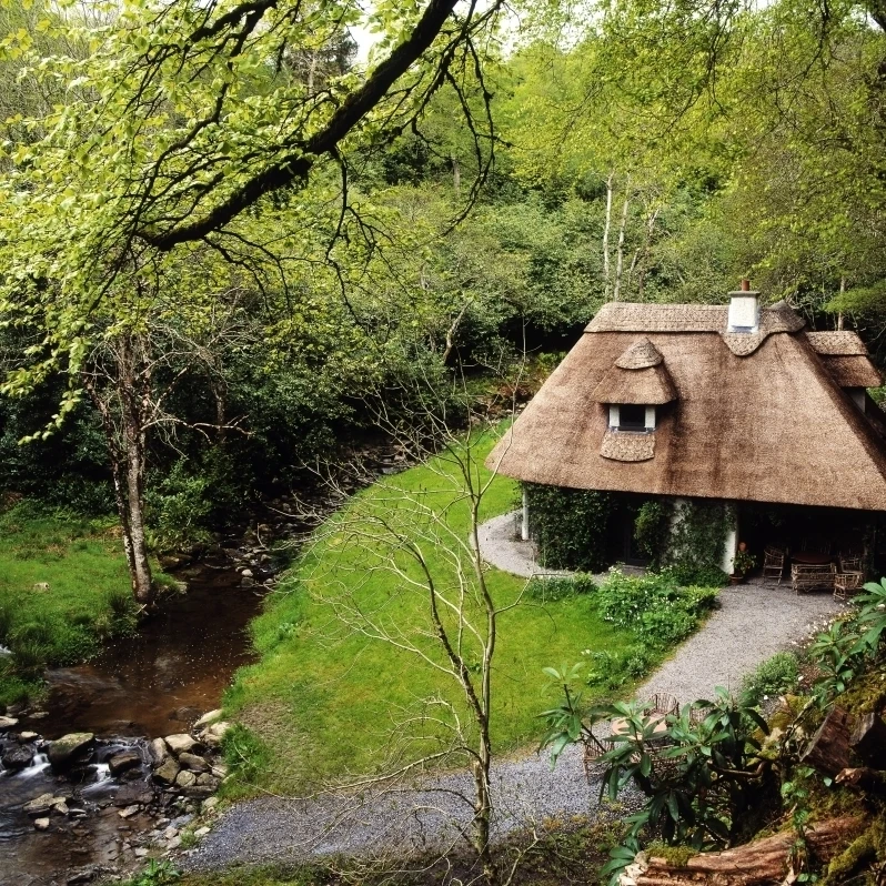 Коттедж Ornee Tearoom Kilfane Глен ко Килкенни Ирландия плакат печать (30x24)|Таблички и