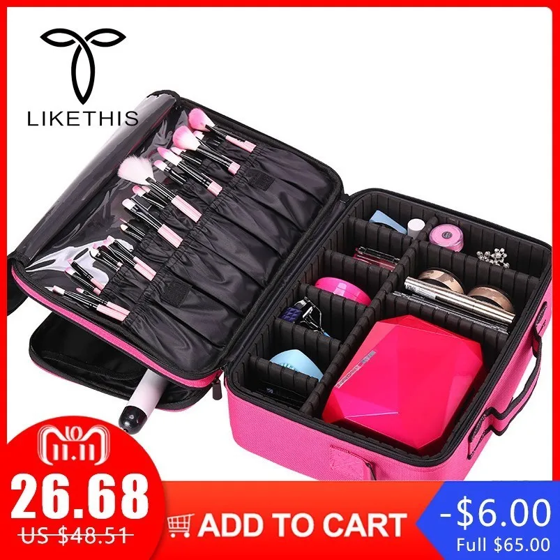 Brand Organizer Travel Fashion Lady Cosmetics Cosmetic Bag Beautician Storage Bags Large Capacity Women Makeup Bag
Brand Organizer Travel Fashion Lady Cosmetics Cosmetic Bag Beautician Storage Bags Large Capacity Women Makeup Bag